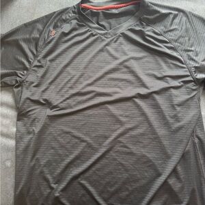 RHONE Charcoal V-Neck Short Sleeve Tee